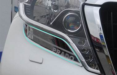 چین لامپ های پیشروی حرفه ای کروم / پوشش های چراغ های پیشروی خودرو برای تویوتا پرادو FJ150 2014 تامین کننده